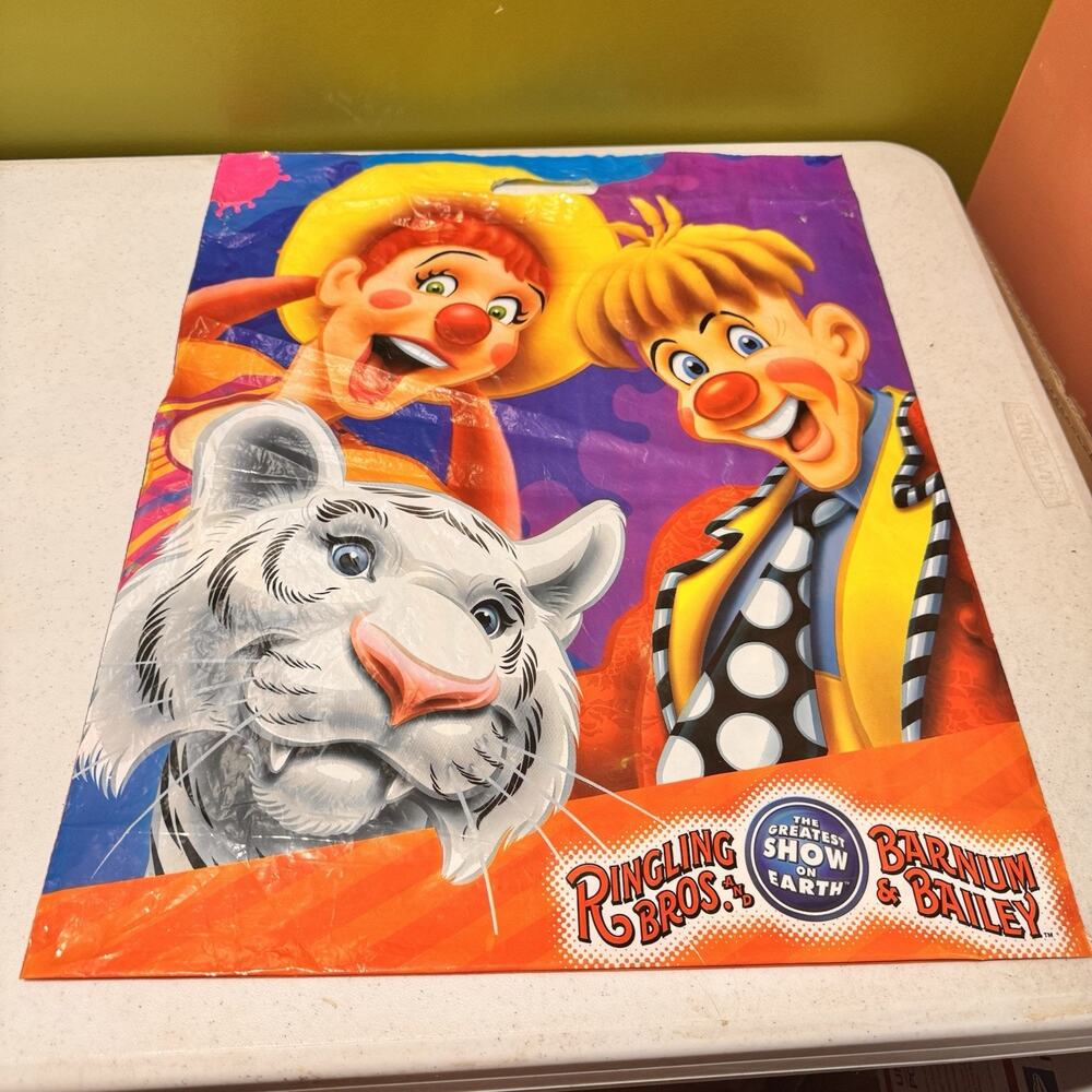 Ringling Bros Barnum & Bailey Circus Greatest Show on Earth Lg‎ Plastic Bag 2004